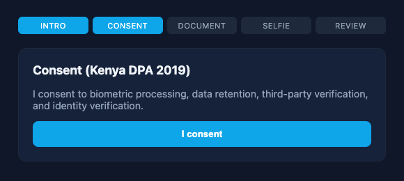 K2M capture flow consent step